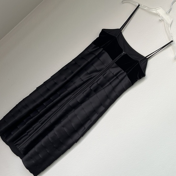 Alex Evenings Black Faux Velvet Two-Piece Dress - Picture 14 of 17